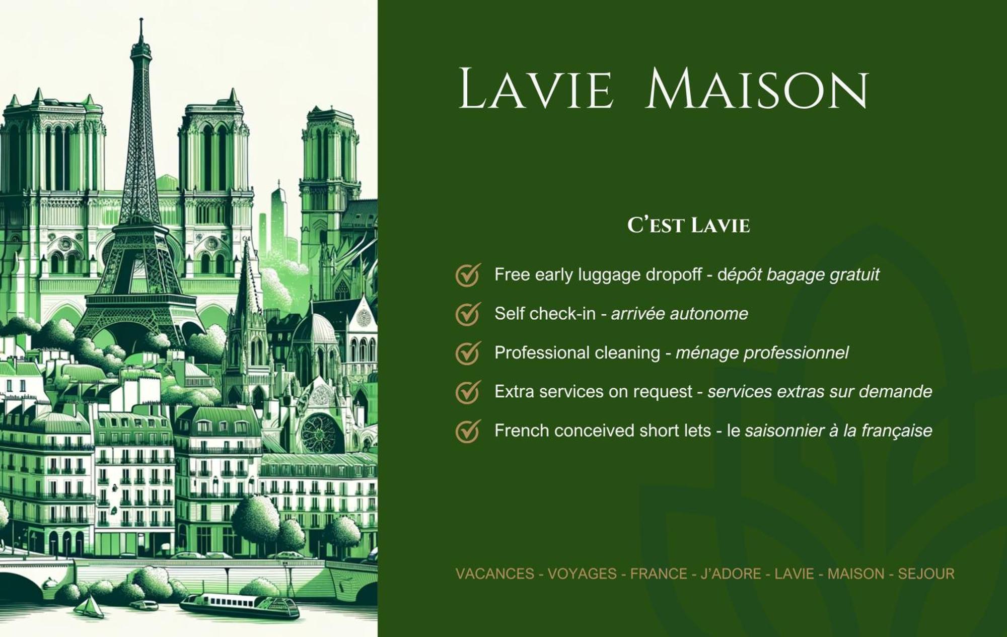 Lavie Maison Chic Stay Ac Parking Paris Exterior foto